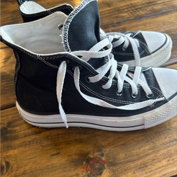 Converse Shoes - Converse Black and White High-Top Sneakers